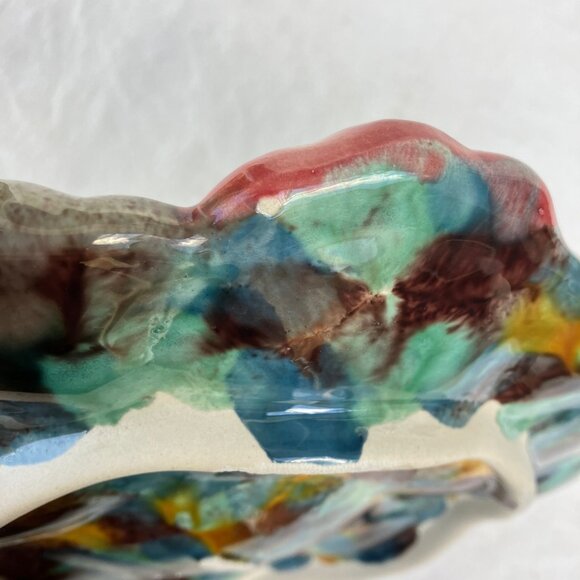 Fives Lille French Majolica 6 Well Oyster Plate - Picture 16 of 16